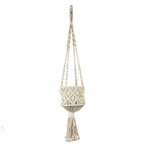Classic Retro 70's Macrame Medium Size Plant Holder